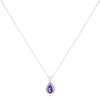 10k White Gold Amethyst Necklace/Pendants